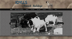 Desktop Screenshot of idyllsfrenchbulldogs.com